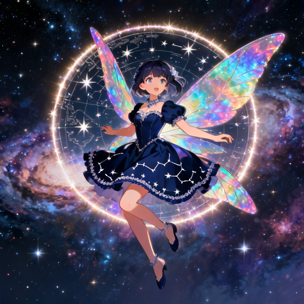 AI Winx OC Harmonix starlight fairy with cosmic wings