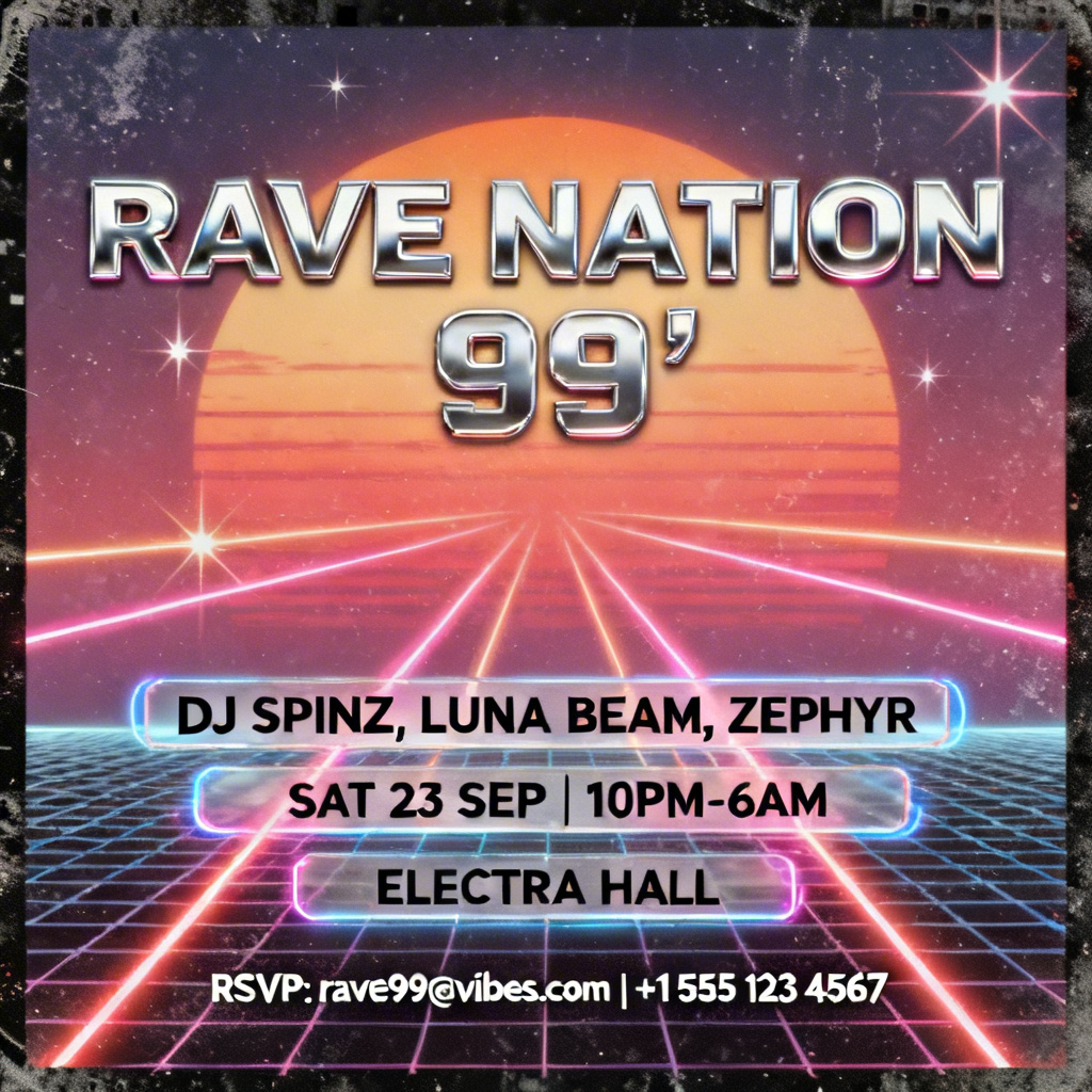 Free AI Party Invite Generator | Create Custom Invitations Online