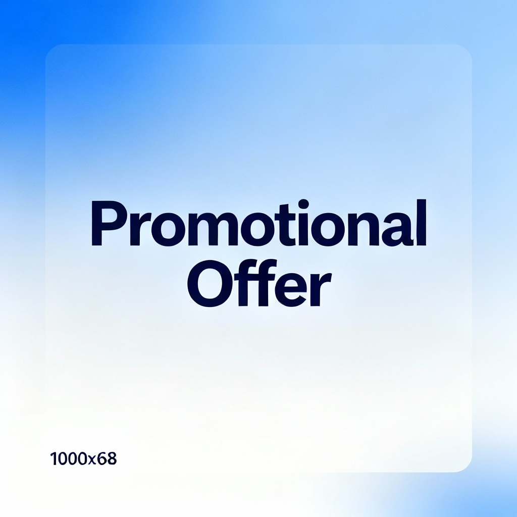 AI clean social banner with flat design and centered headline