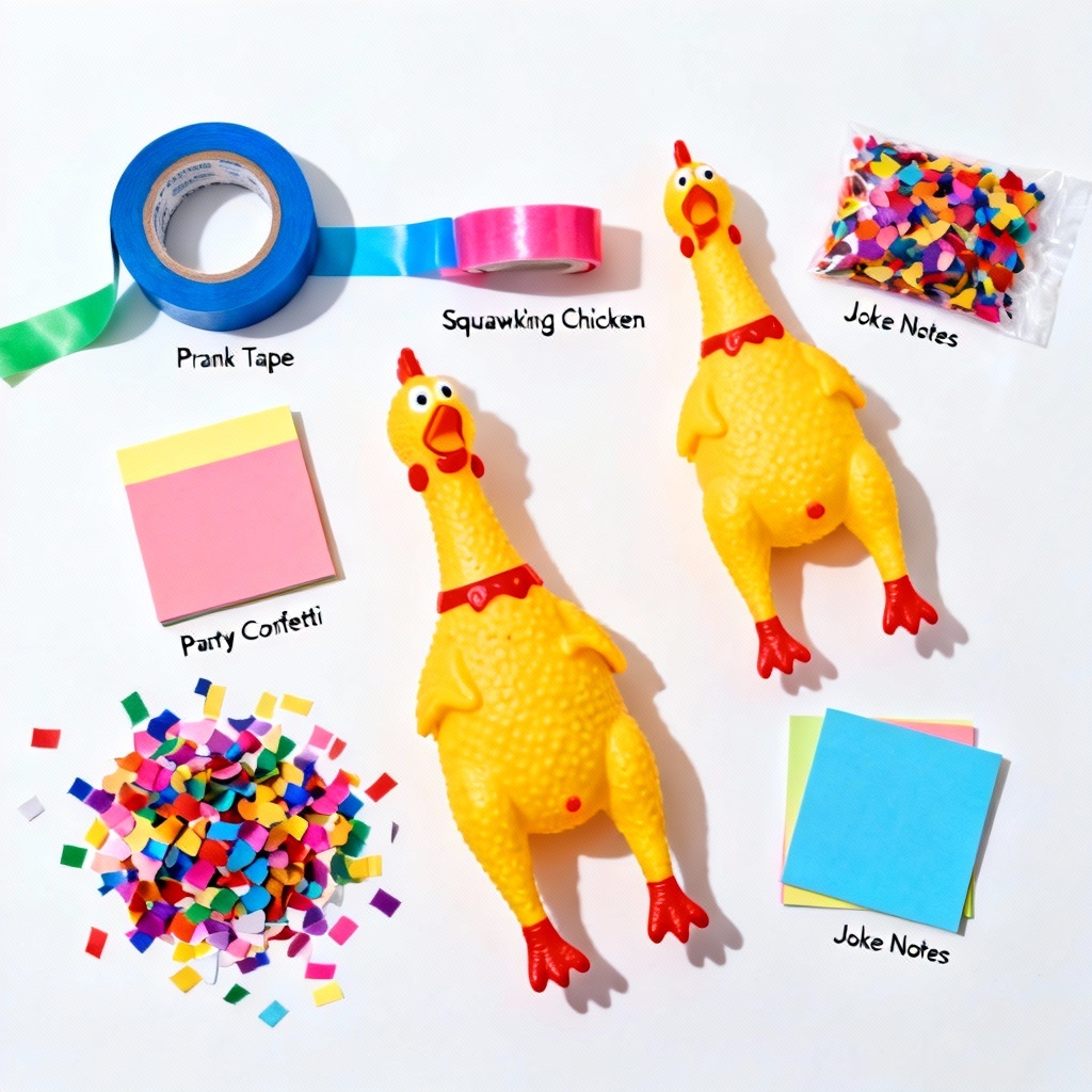 AI Prank Kit Flat Lay