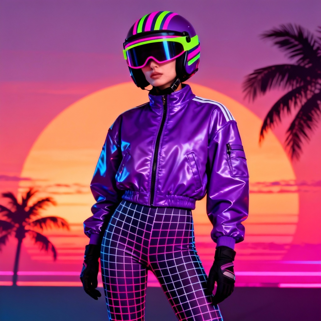 AI Retro Synthwave Racer Outfit