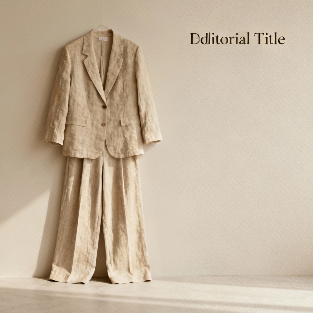 AI minimalist outfit lookbook in beige tones