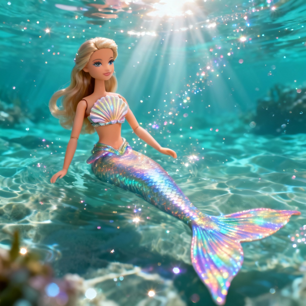 AI Barbie mermaid fantasy art