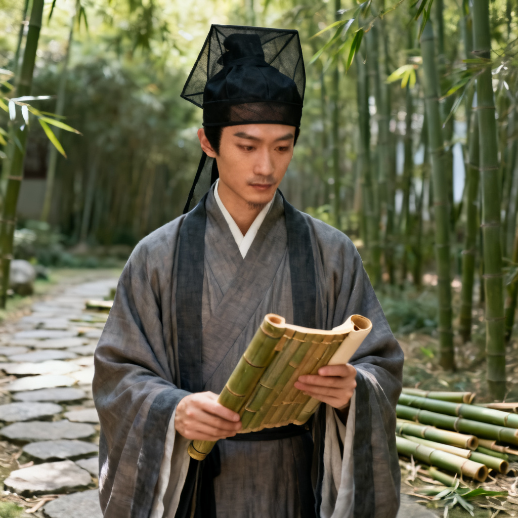 AI Han dynasty scholar robe shenyi