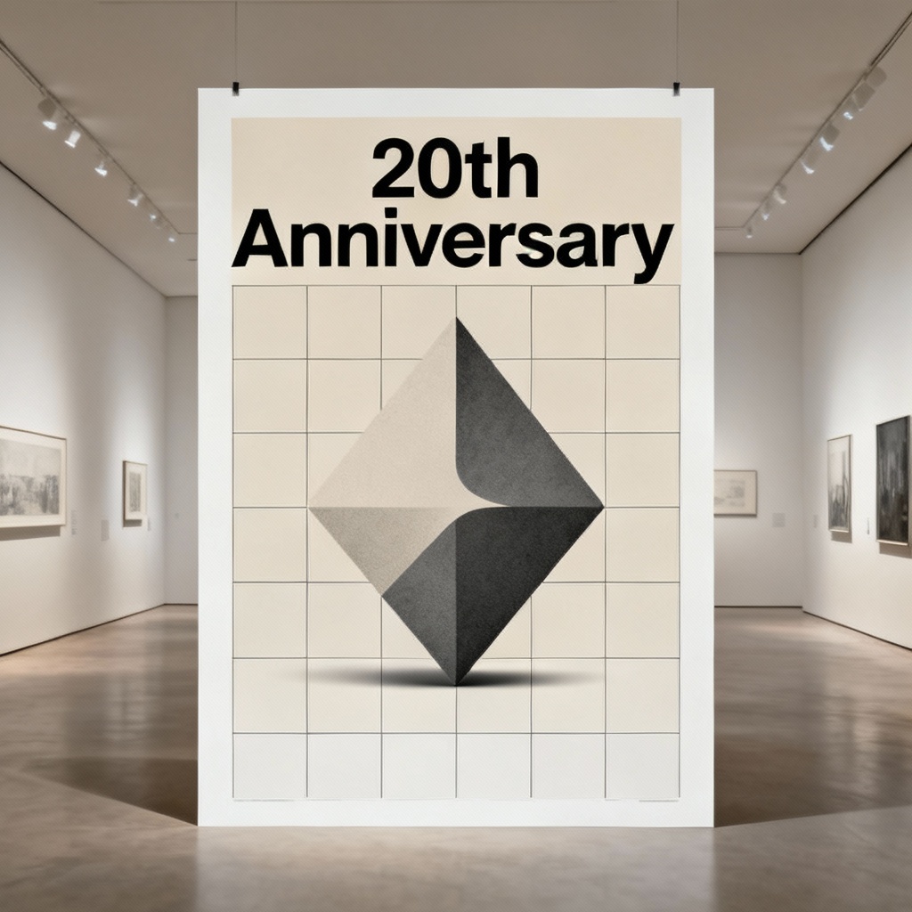 AI Modern Minimalist Anniversary Poster