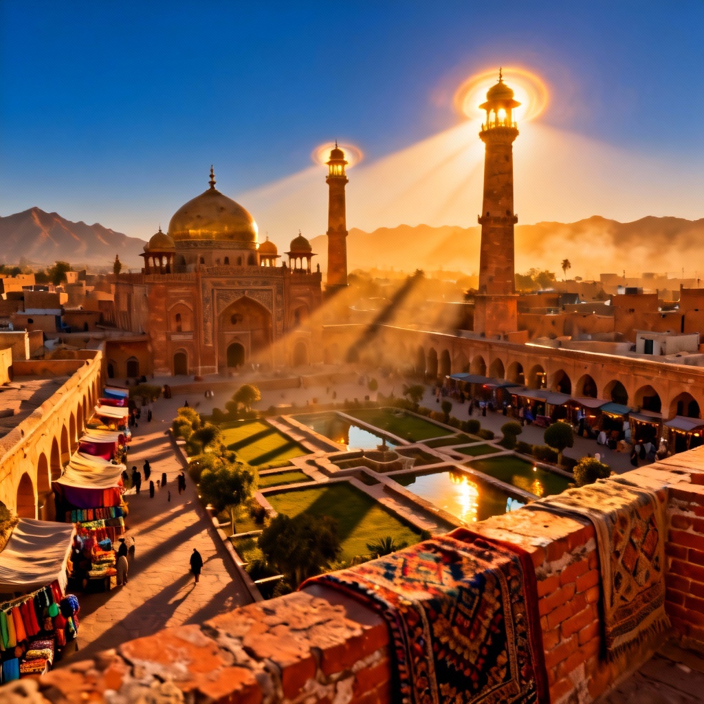 AI desert kingdom cityscape