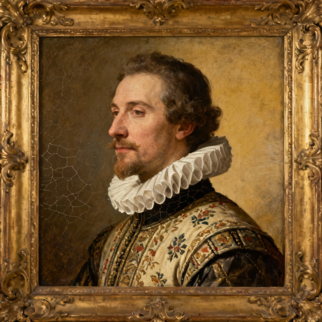 AI Renaissance duke portrait in a baroque oil style