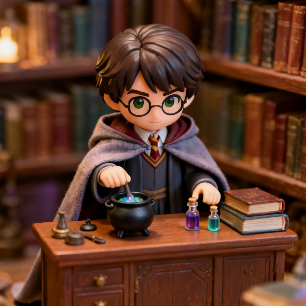 AI potion apprentice action figure with accessories