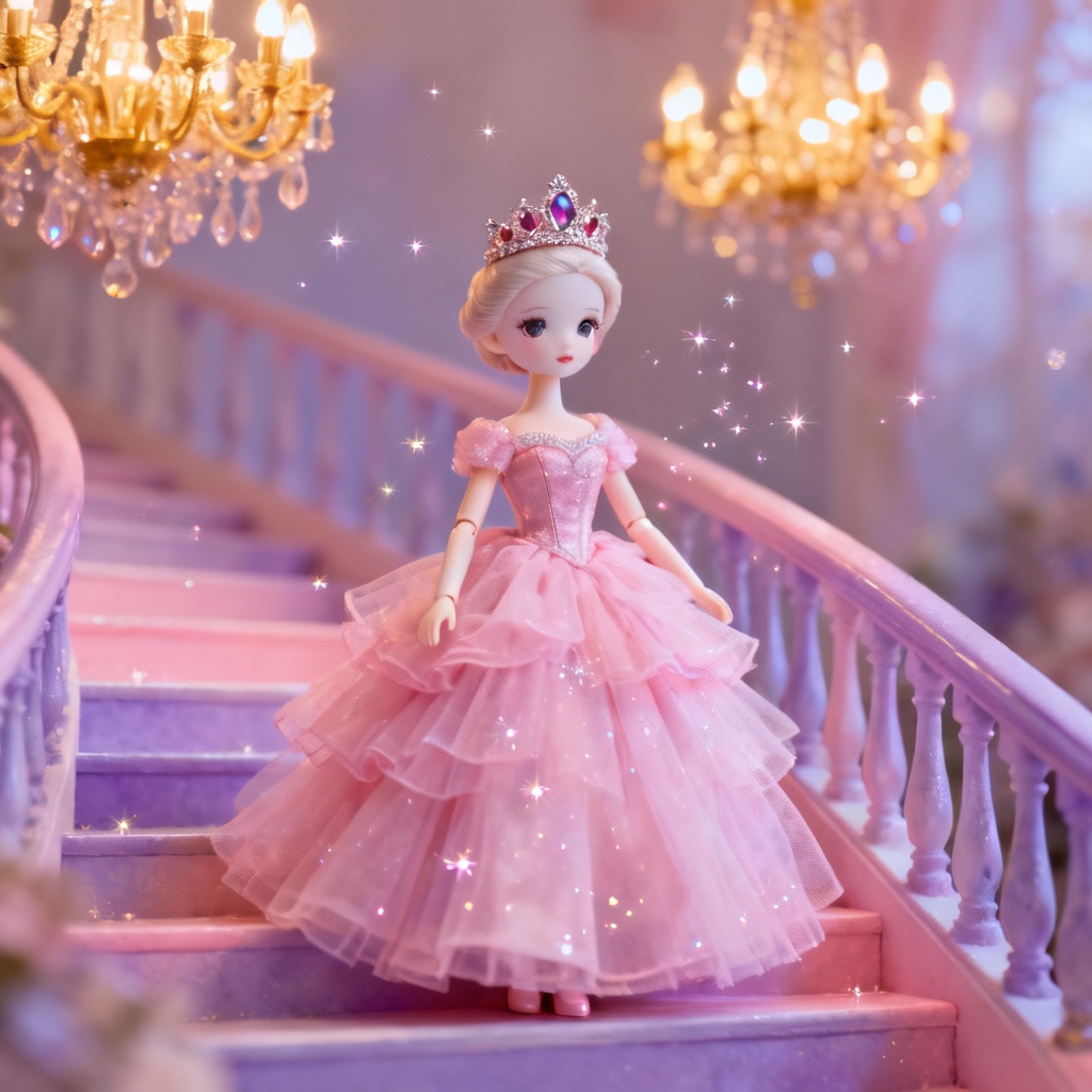 AI Barbie-style princess dream house doll