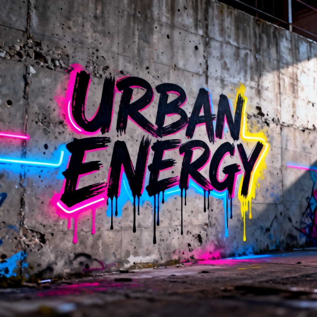 AI Graffiti Brush Lettering Street Poster