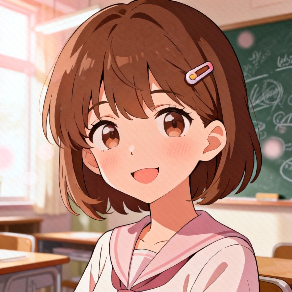 AI slice-of-life student anime profile picture
