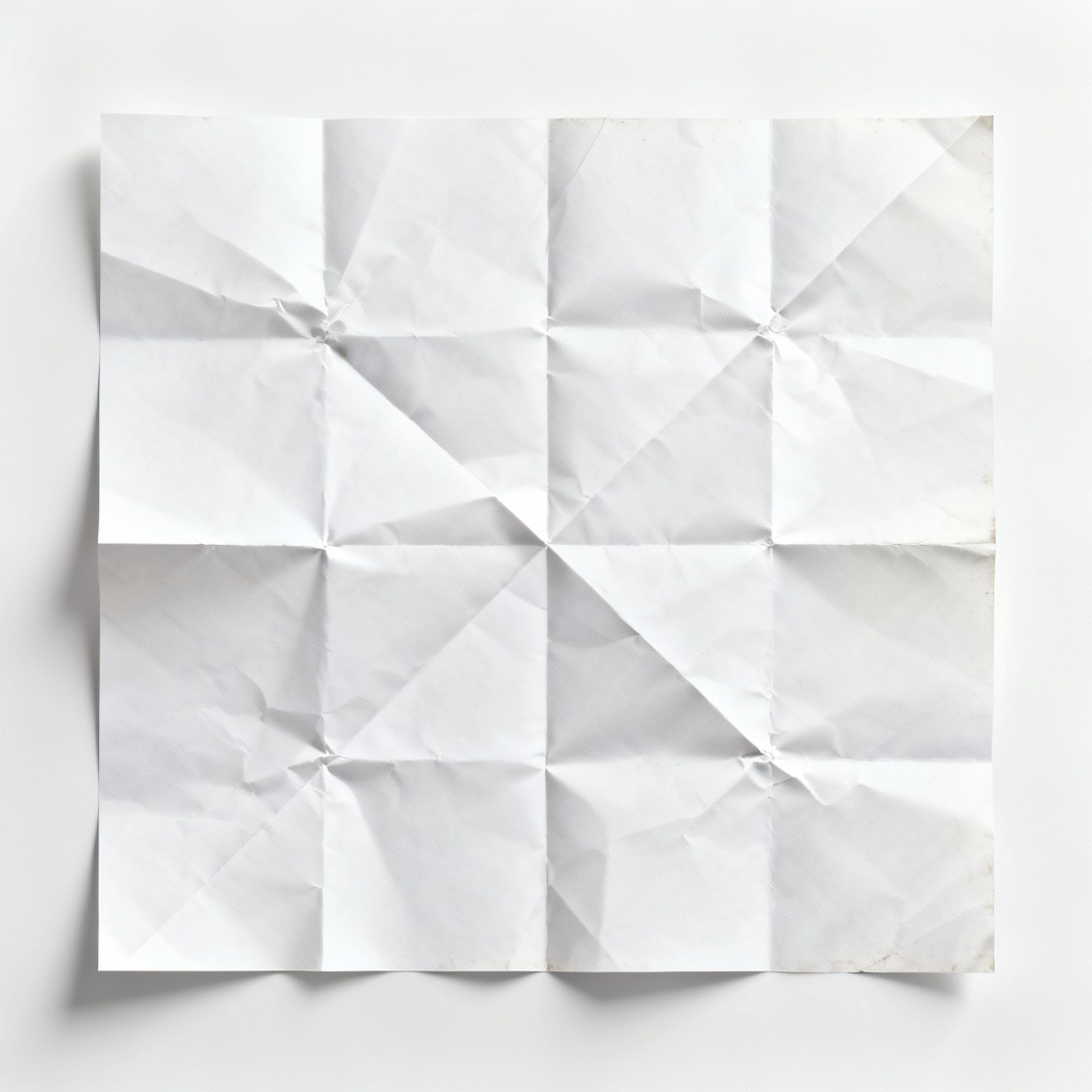 Wrinkled crumpled paper texture overlay