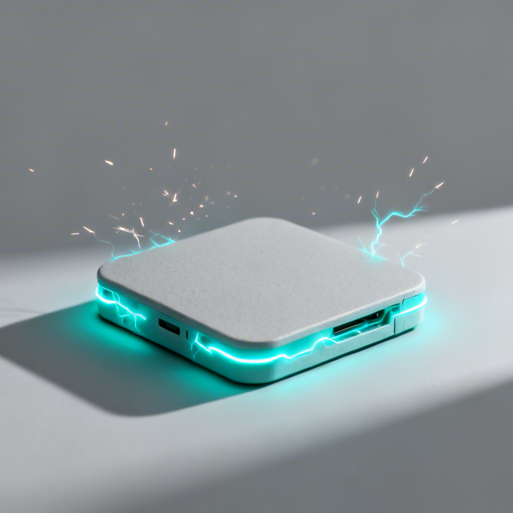 Product photo with subtle electric aura effect