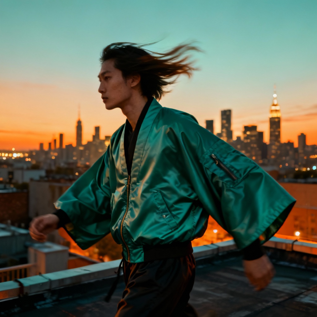 AI Kimono Sleeve Streetwear Jacket