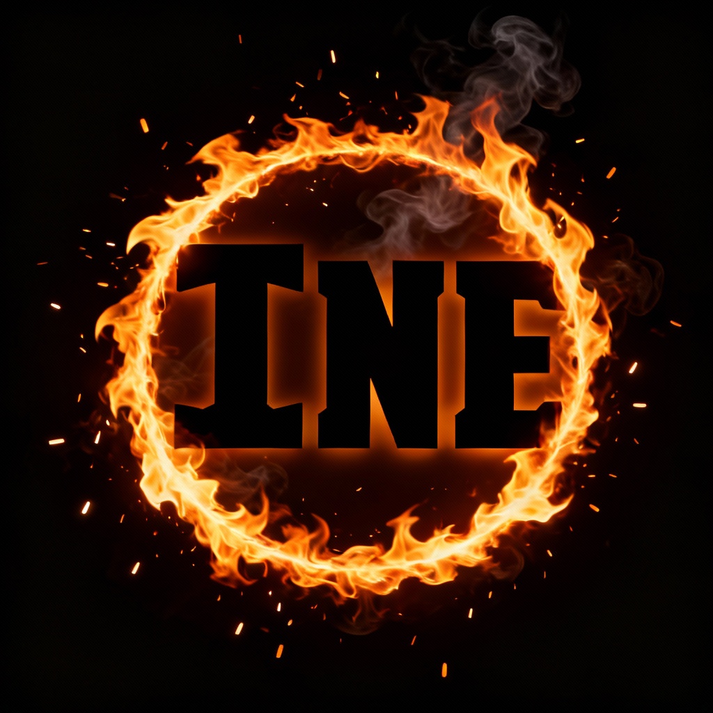 Flame outline PNG for text with transparent background