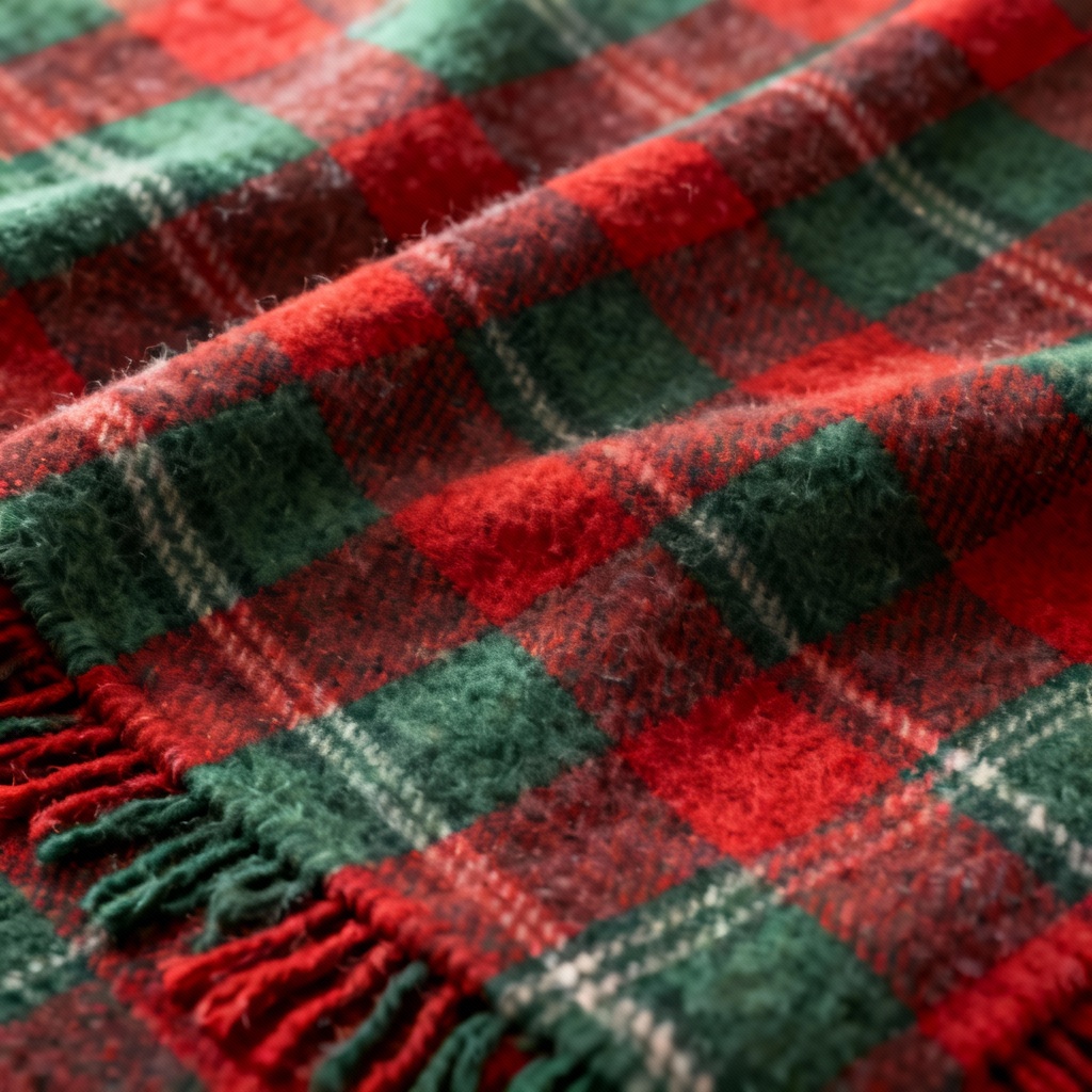 AI Plaid woven fabric texture