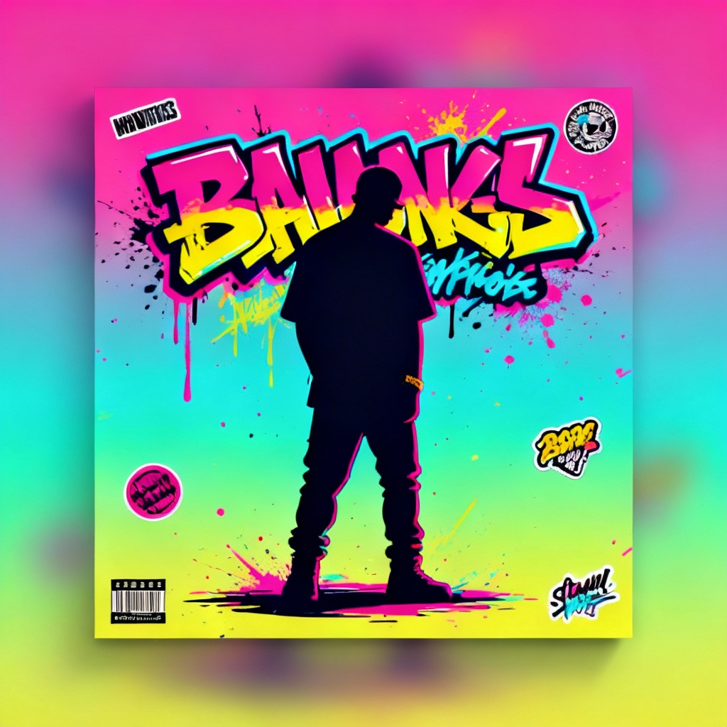 AI hip hop album cover design