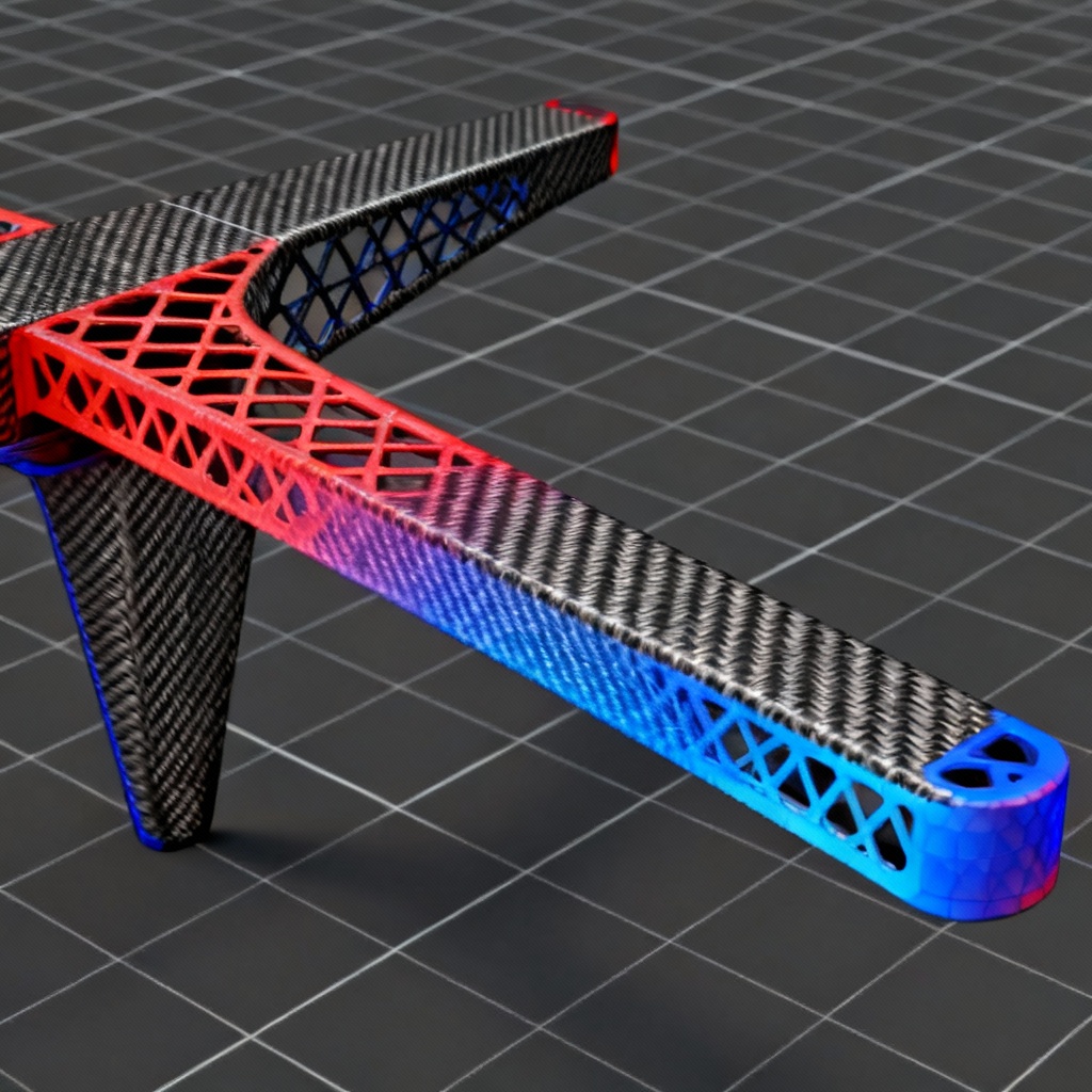 AI topology optimized drone arm concept