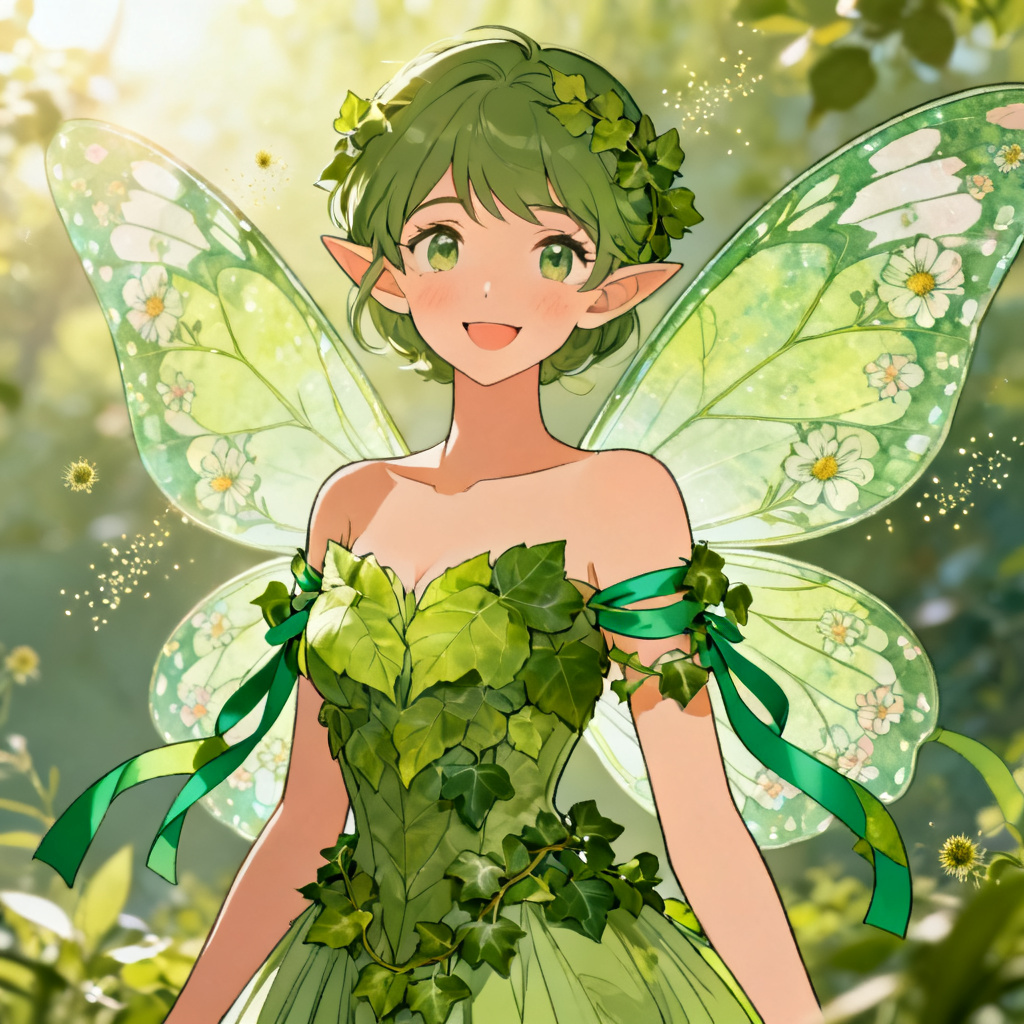 AI Winx OC Enchantix nature healer with floral wings