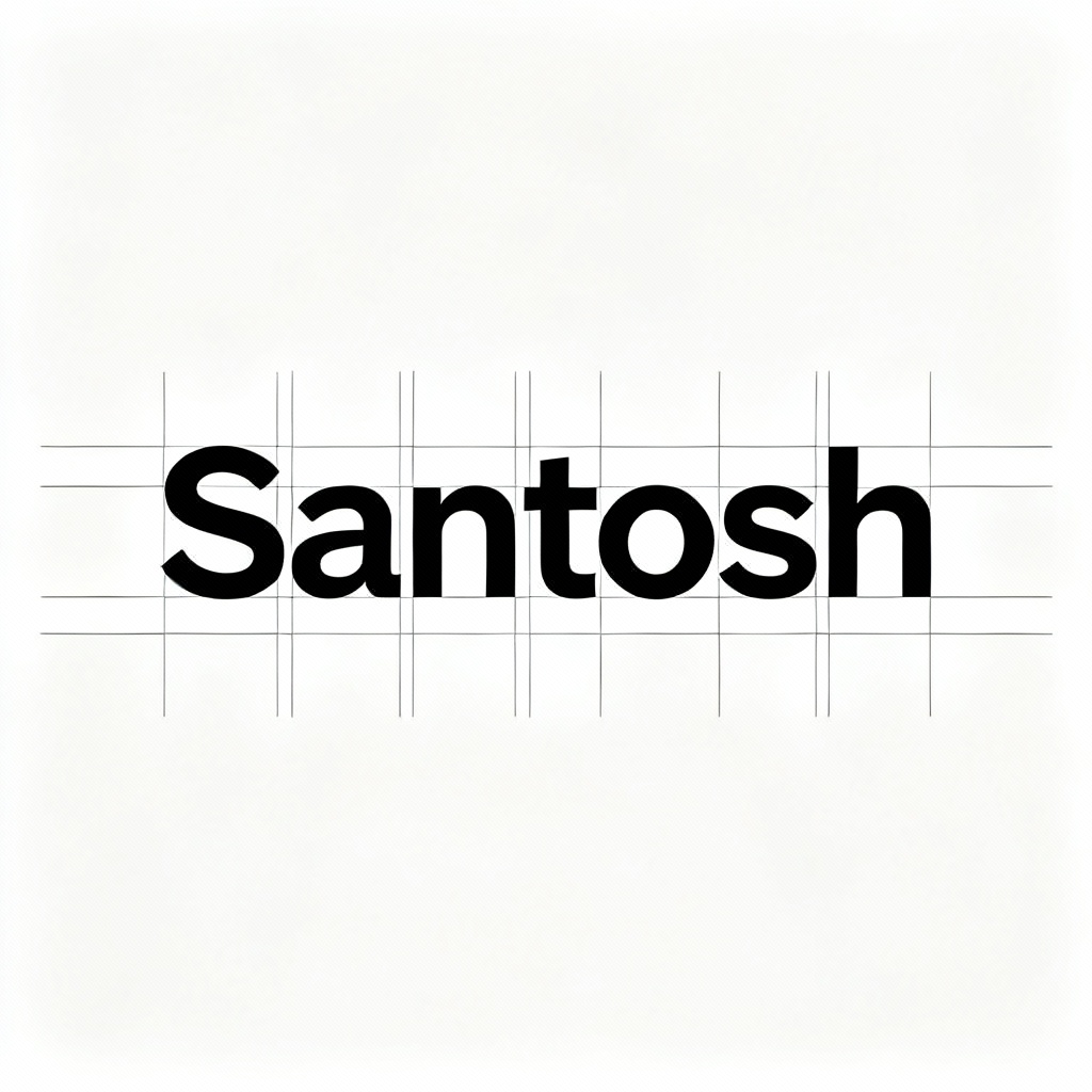 AI Santosh minimalist wordmark logo