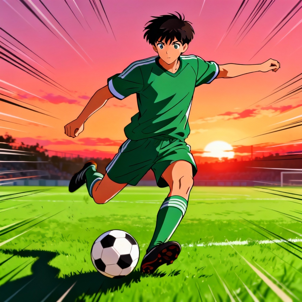 Anime soccer playmaker passing