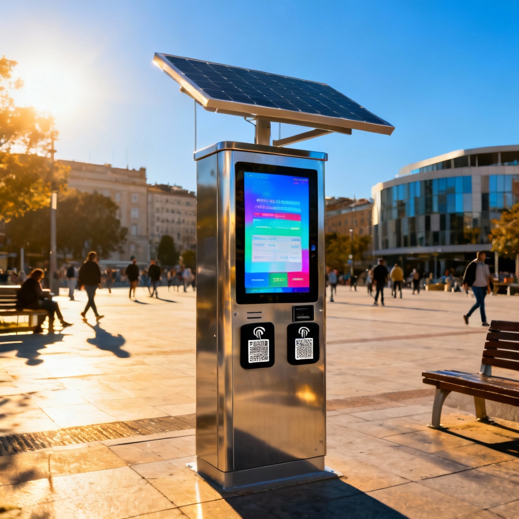 AI outdoor smart vending kiosk