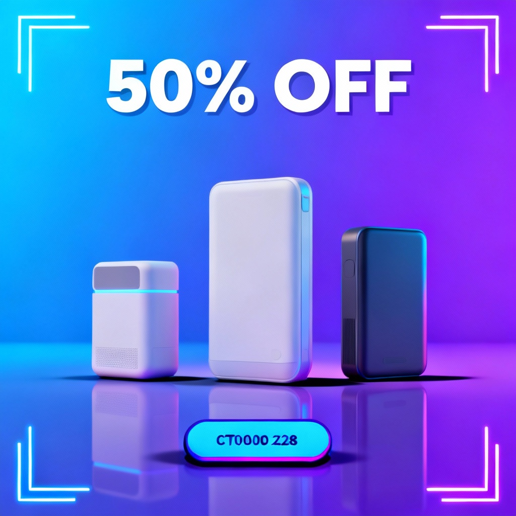 AI generated tech sale banner hero image