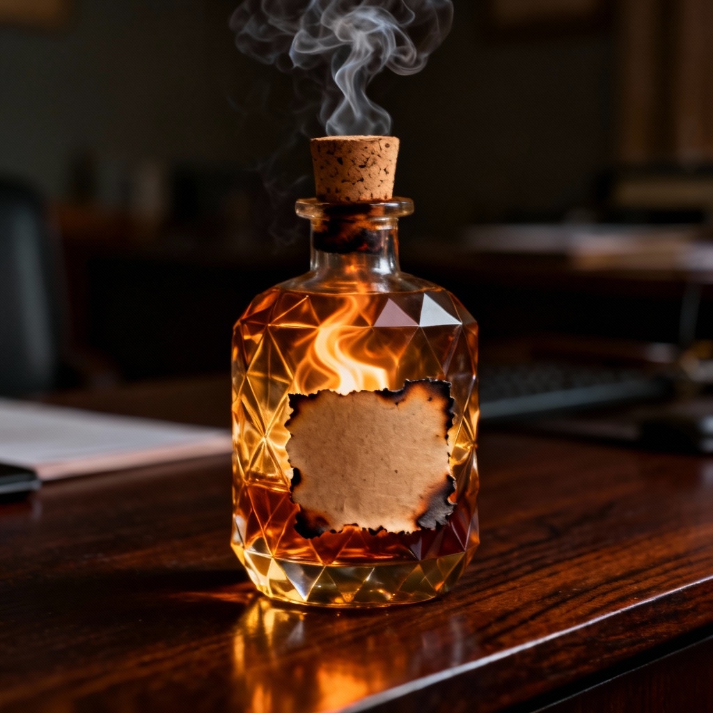 AI fire potion bottle art