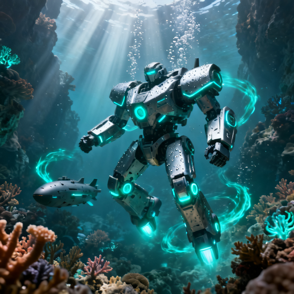 AI Transformers OC aquatic submarine-themed bot