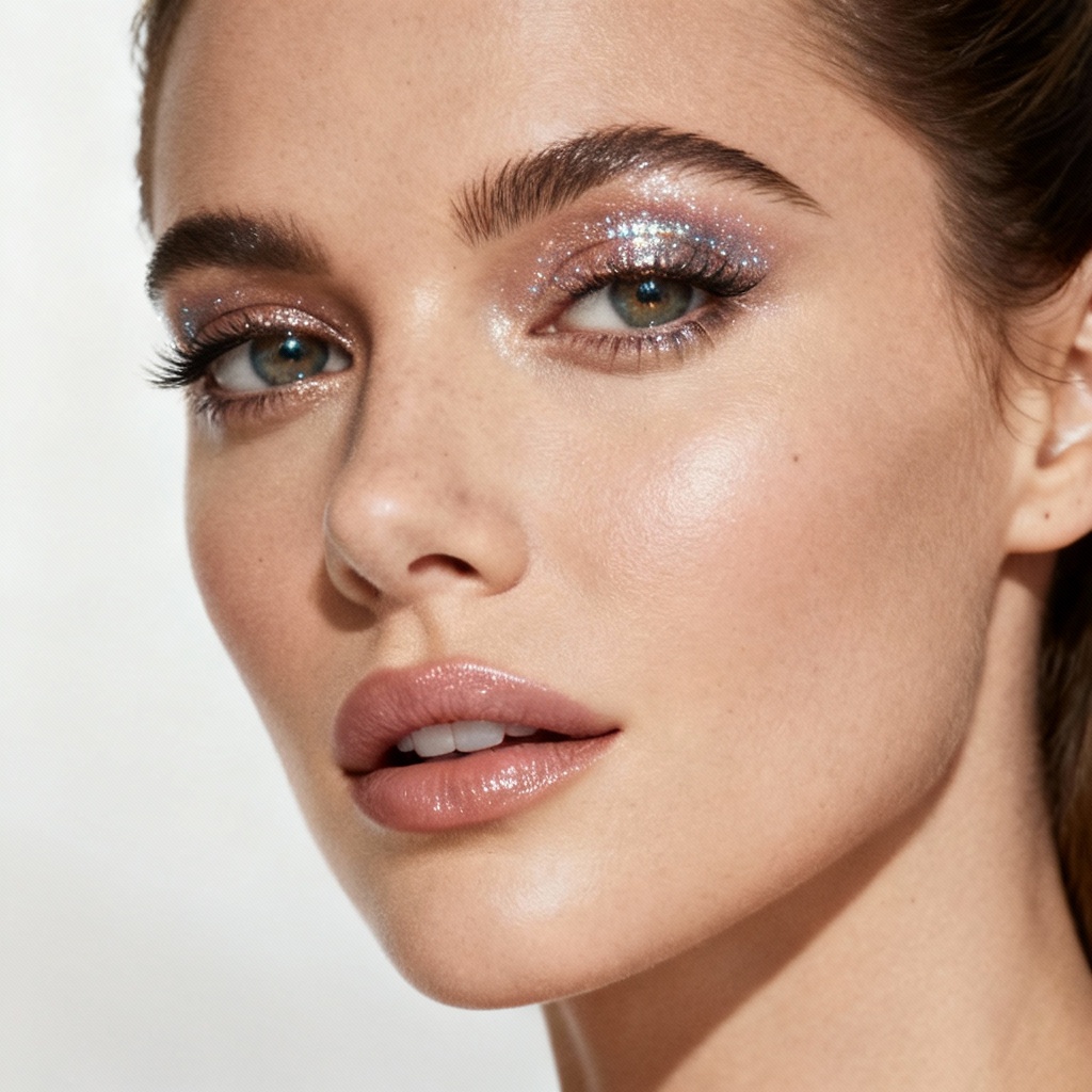 AI Celebrity Girl Beauty Closeup