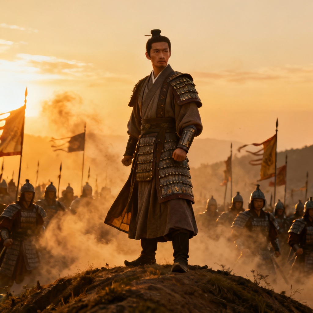 AI Jiang Ziya leading a battlefield command