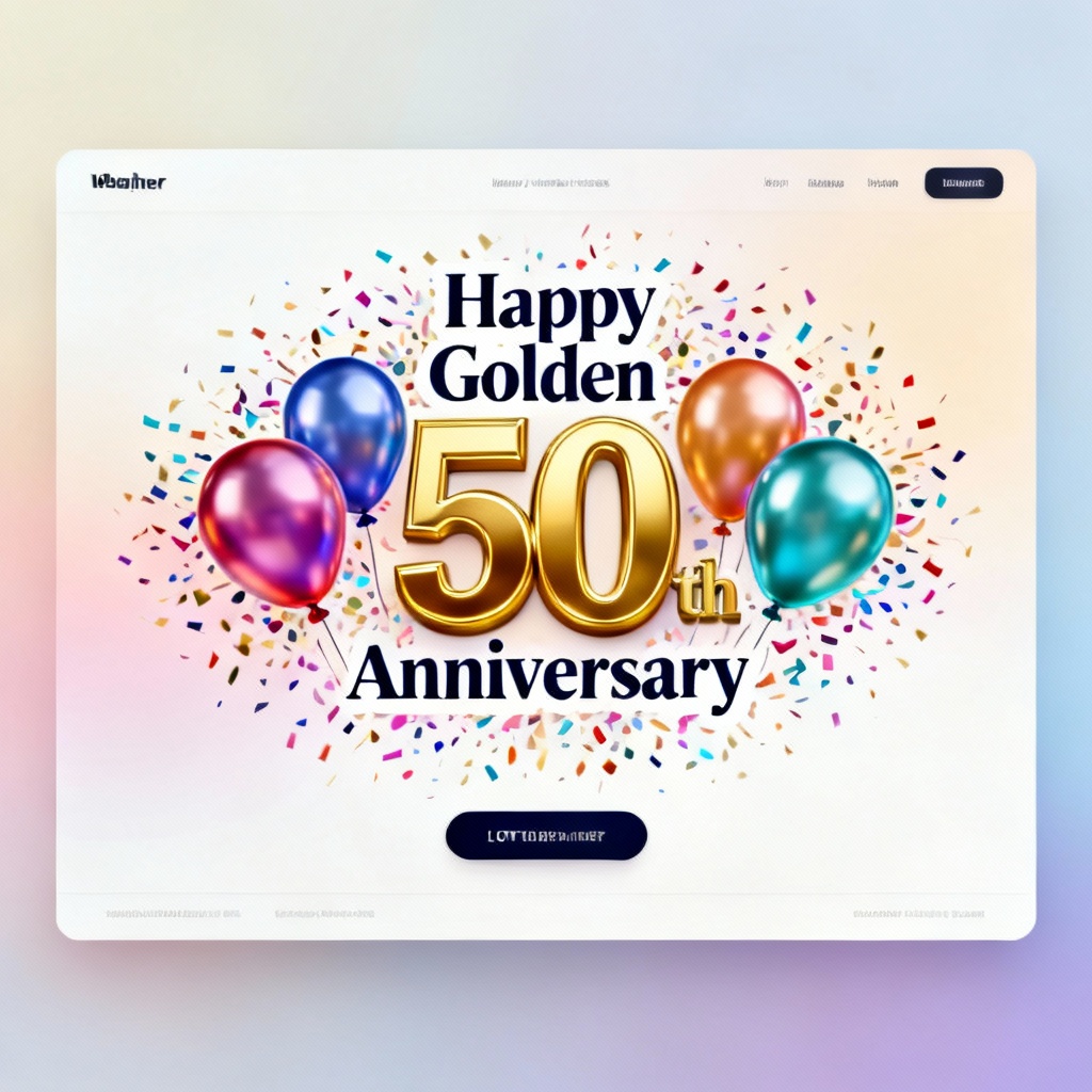 AI anniversary celebration banner