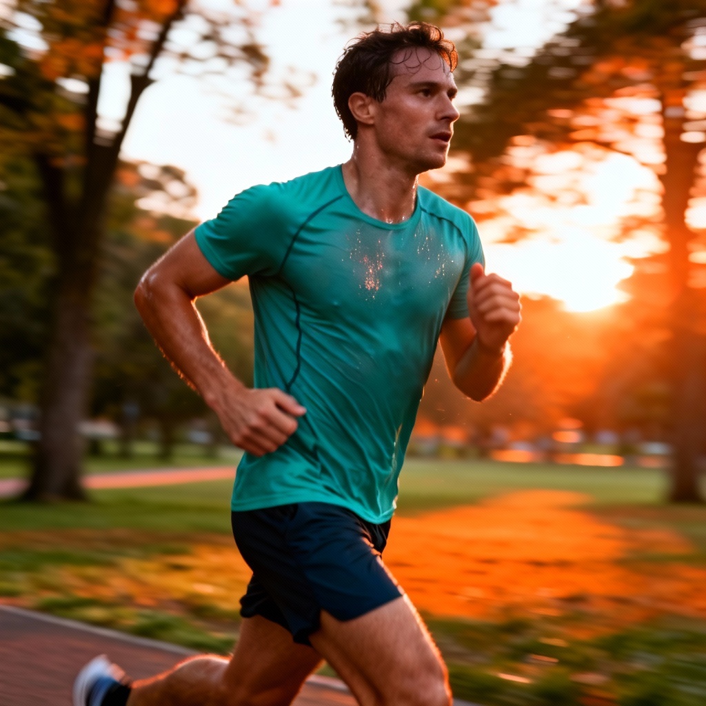 AI Athletic Outdoor Boyfriend Running