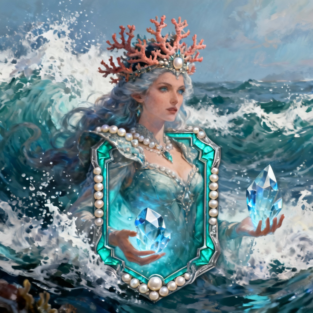 AI hero magic card showing the Queen of Tides