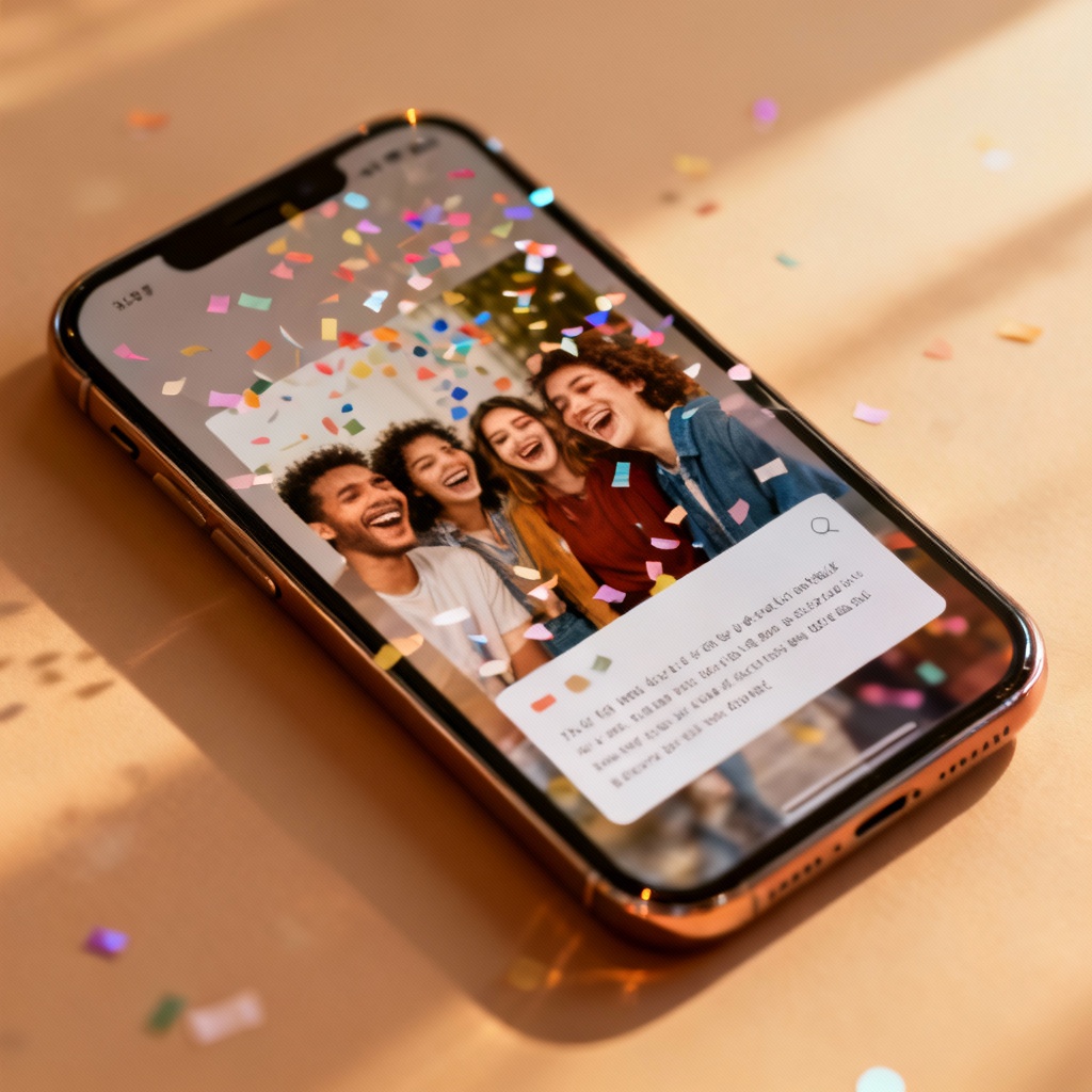 AI birthday story collage template