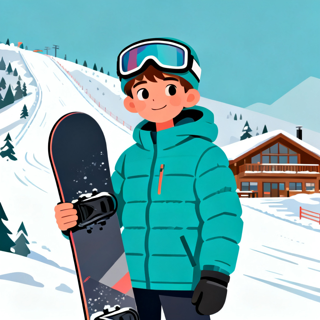 AI South Park OC snowboarder