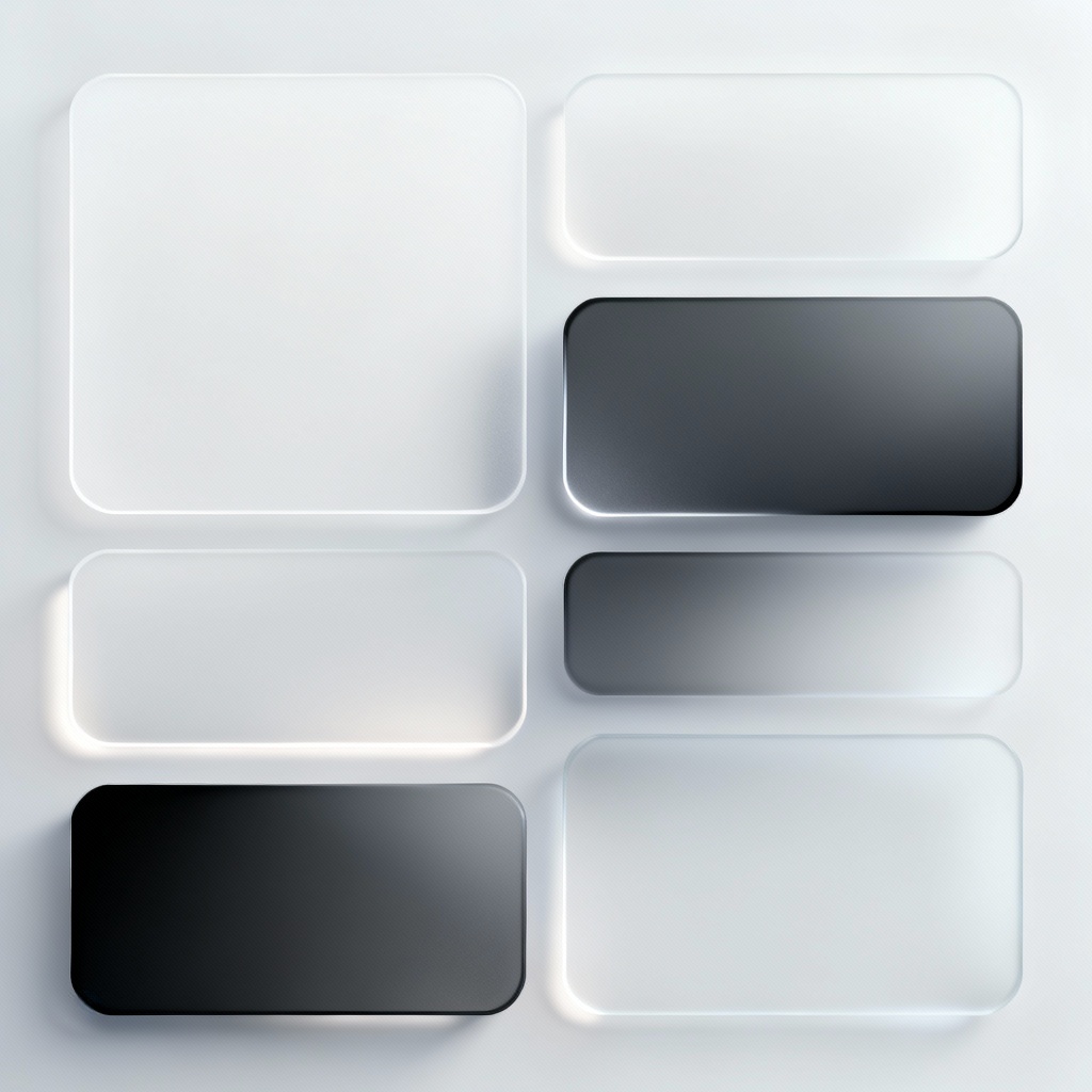 AI sleek glassmorphism dashboard interface