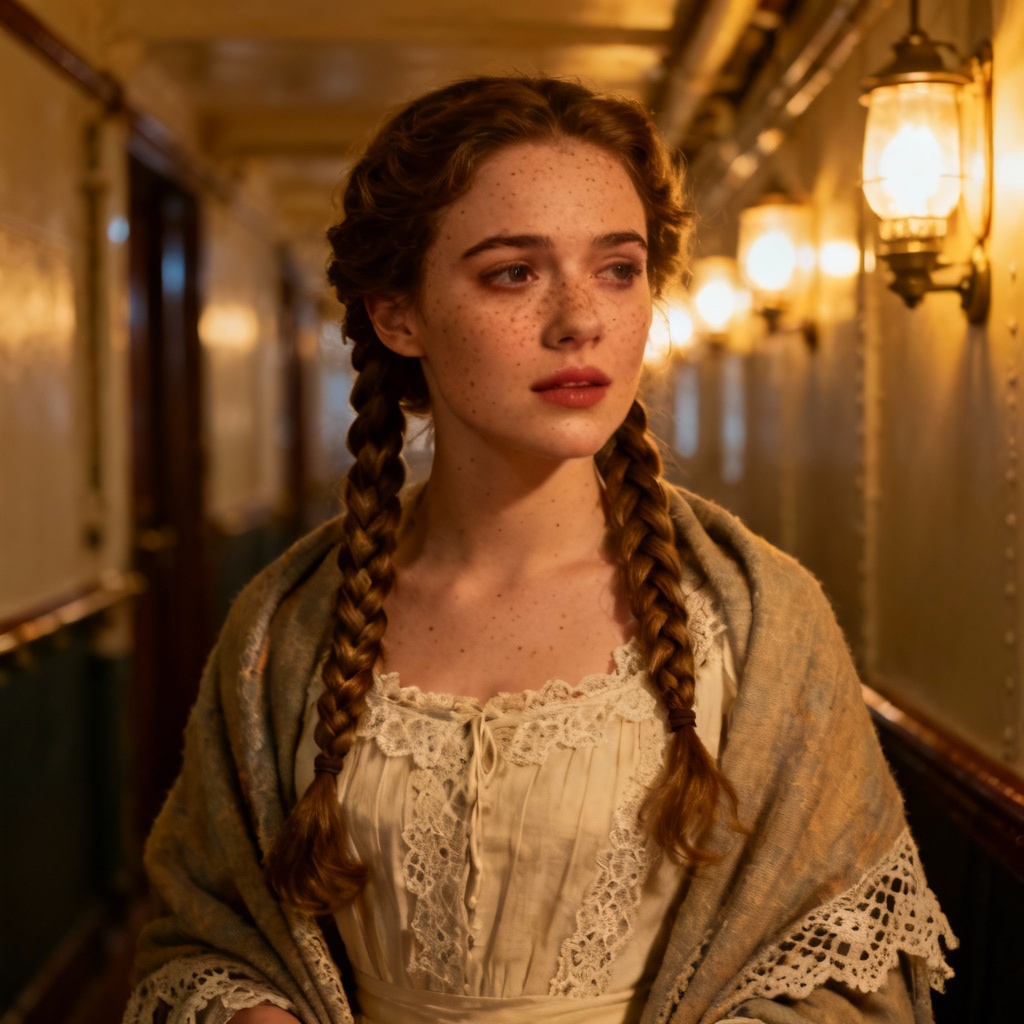 Romantic Titanic-era folk princess