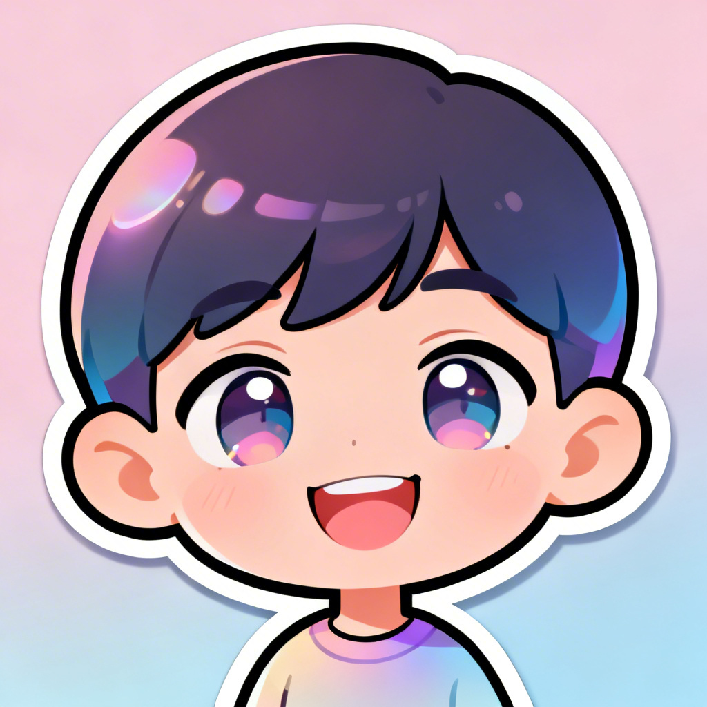 AI big head cartoon chibi avatar with oversized head and cute style