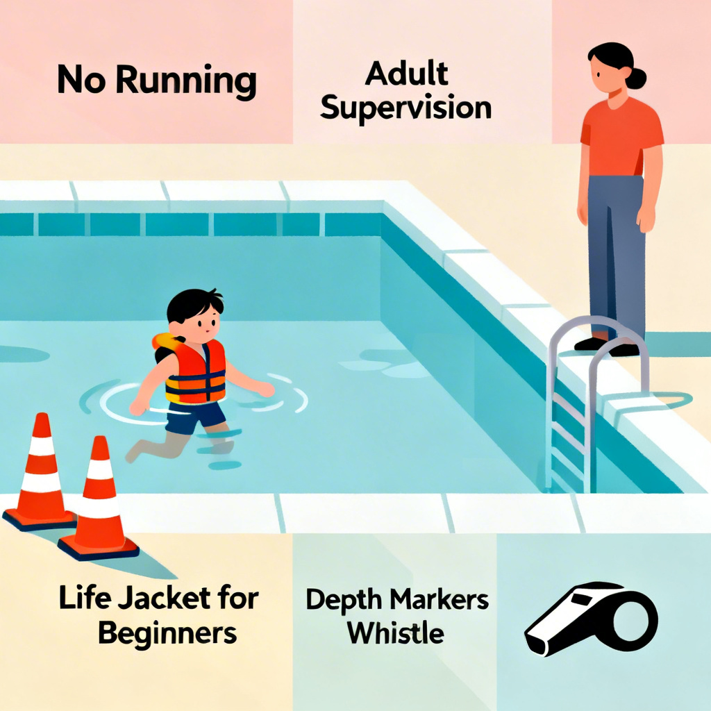 AI pool safety infographic for drowning prevention