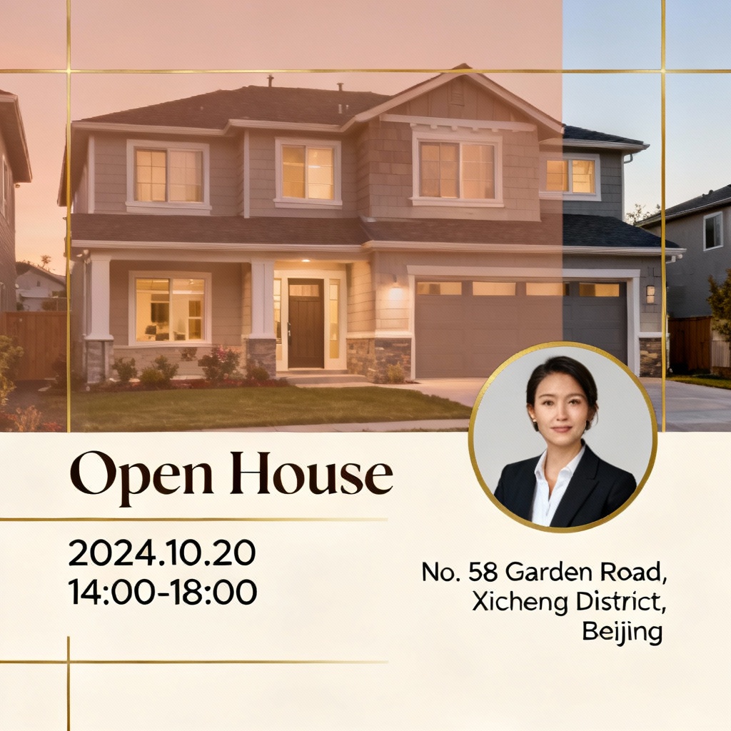 AI real estate open house banner
