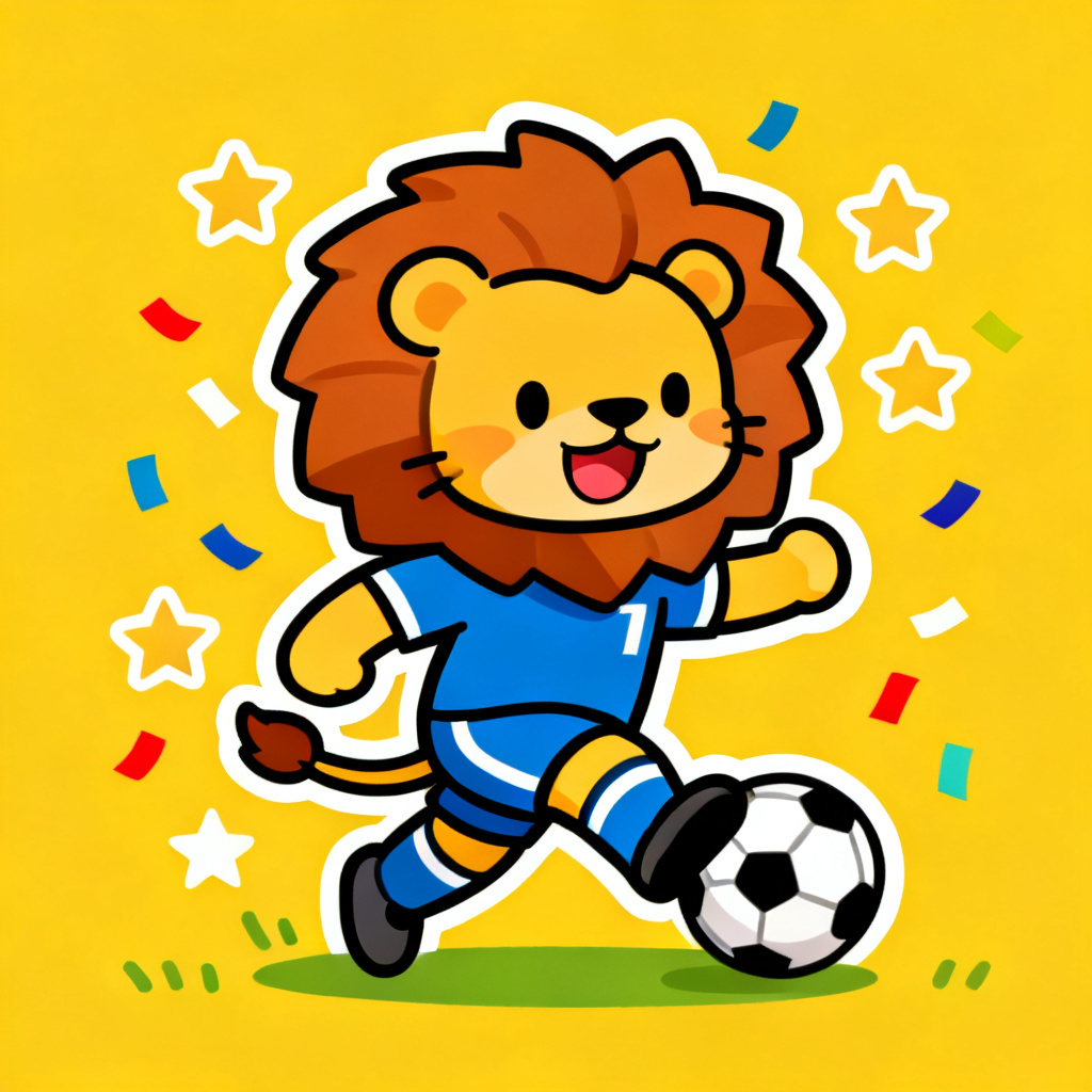 AI worldcup-soccer mascot illustration