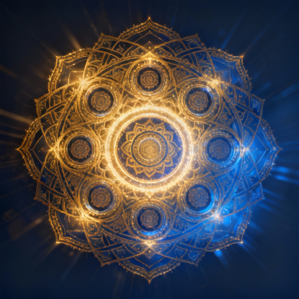 AI Radiant Chakra Mandala Artwork