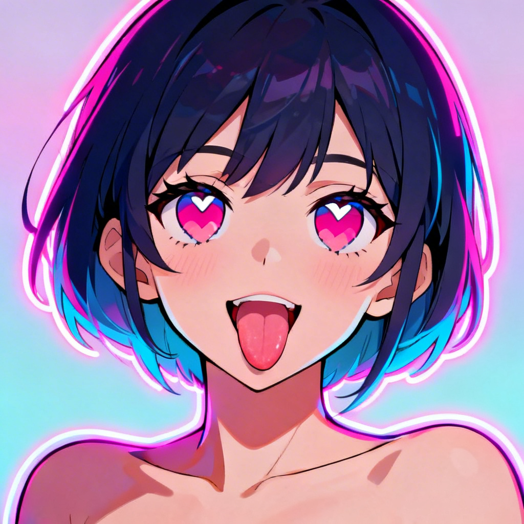 AI ahegao face filter meme portrait