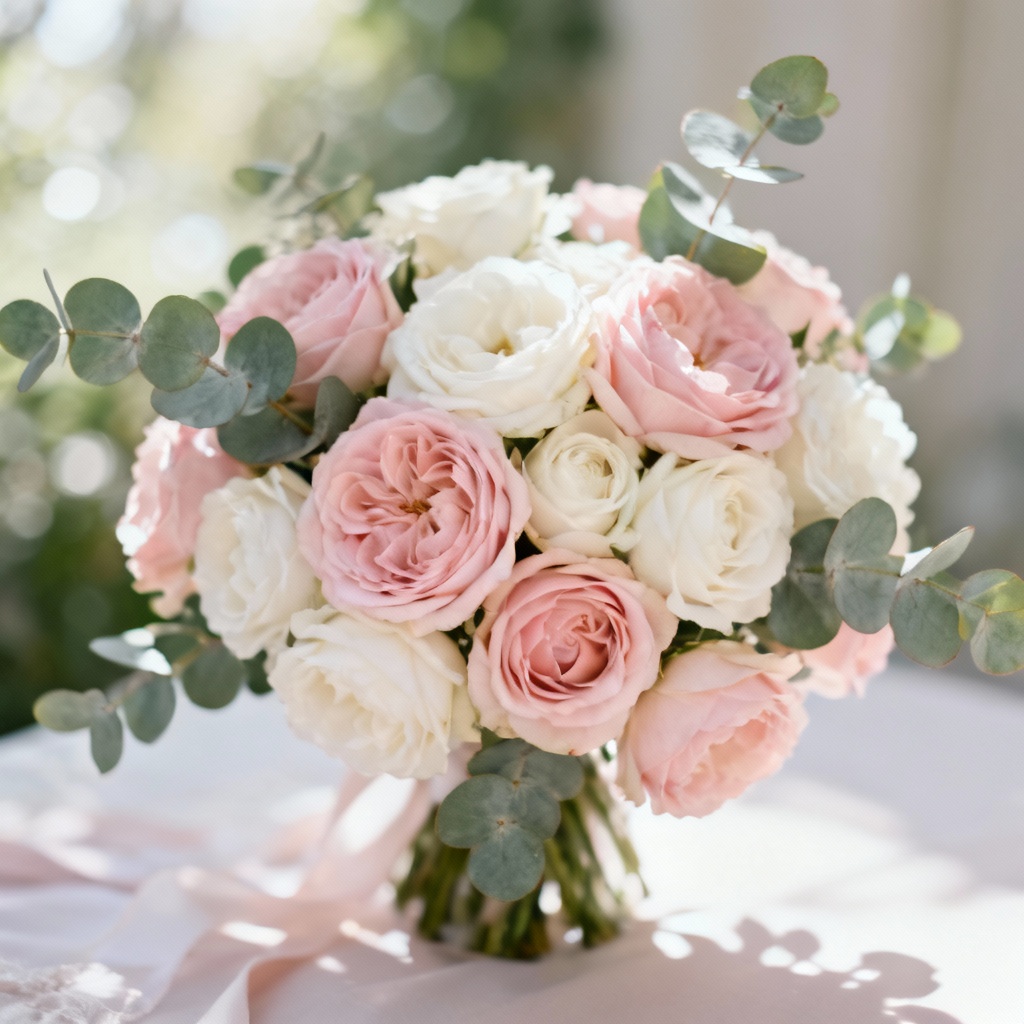 AI Wedding Rose Bouquet