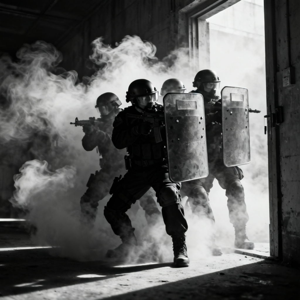 AI SWAT team breach moment