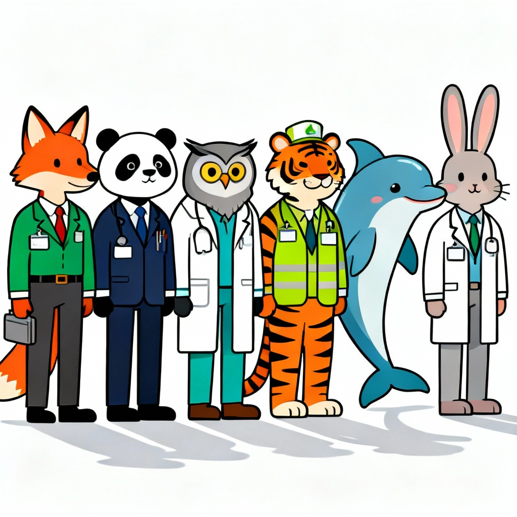AI animal character generator mascot lineup
