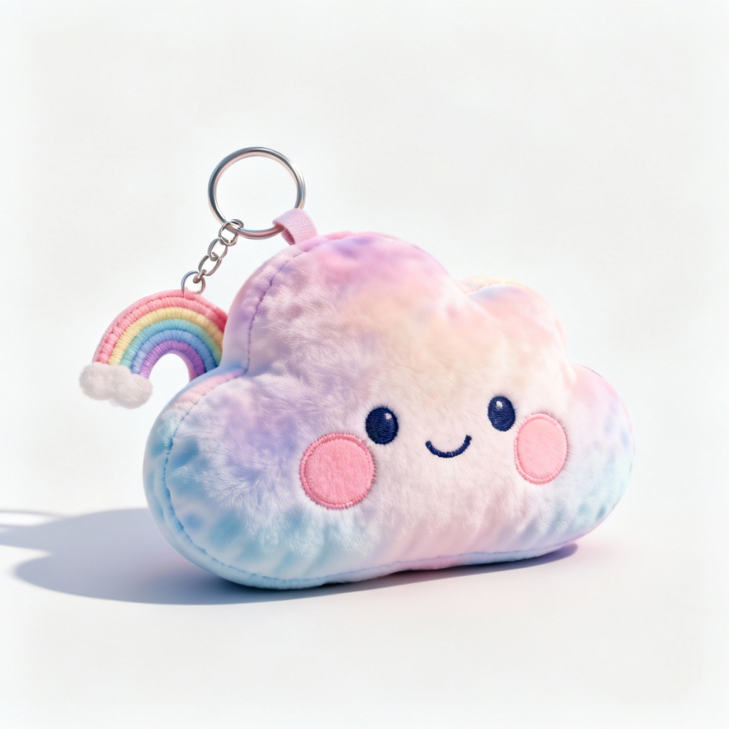 AI plush toy concept of a kawaii cloud squish