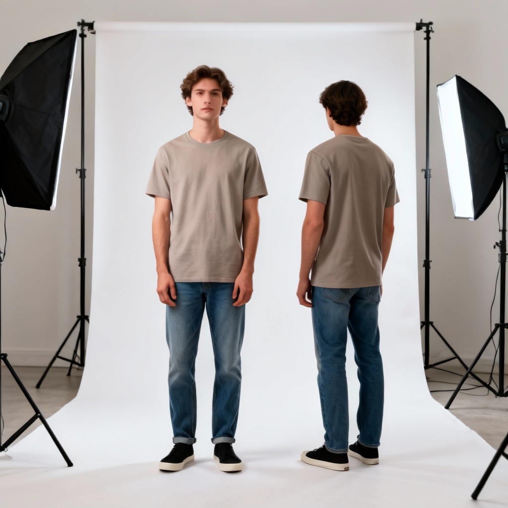 AI ecommerce product pose template