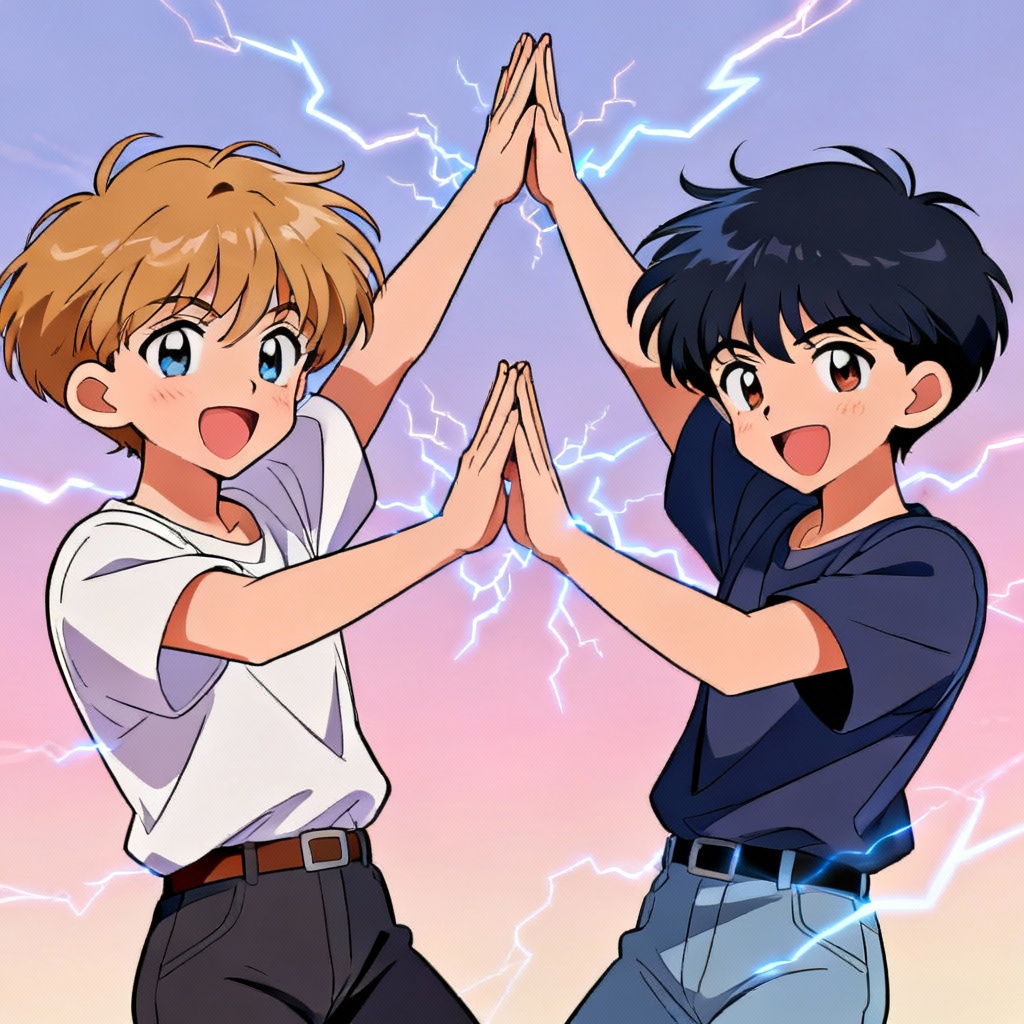 AI Fusion Dance Spark Illustration